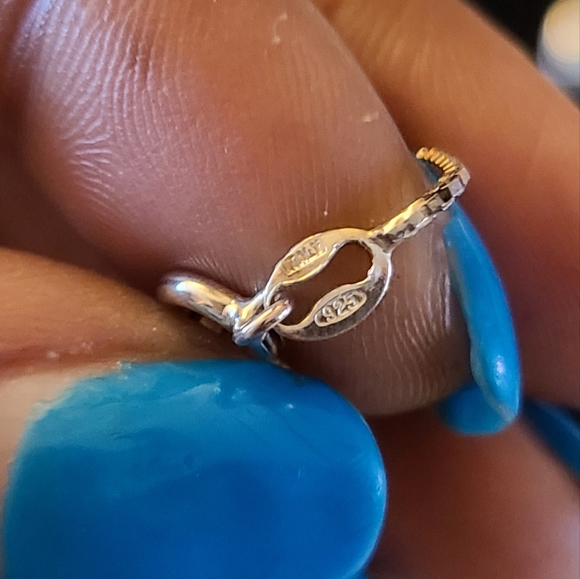 Vintage Silver and Celadon Jadeite Chinese Style Pendant and Silver 24in Chain - Picture 6 of 7